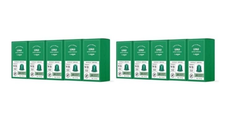 200 cápsulas Nespresso Lungo by Amazon