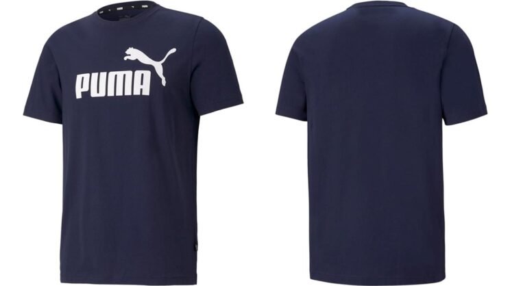 PUMA ESS Logo tee Camiseta de Deporte Hombre (Pack de 1)