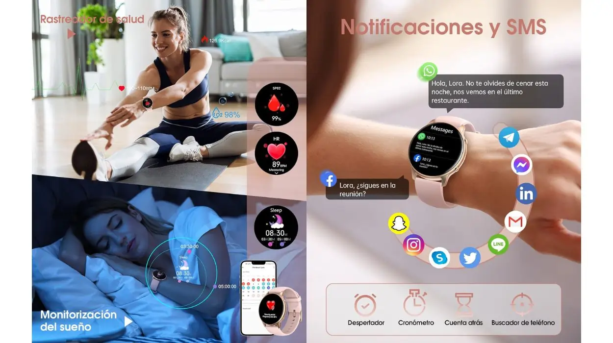 oferta TUYOMA Smartwatch Mujer