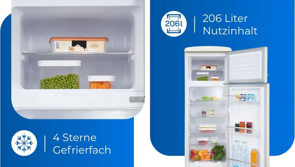 Exquisit® Frigorífico Vertical Retro chollo