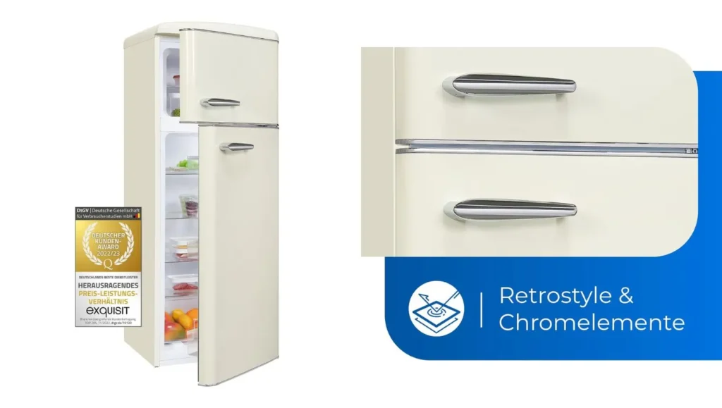 Exquisit® Frigorífico Vertical Retro oferta