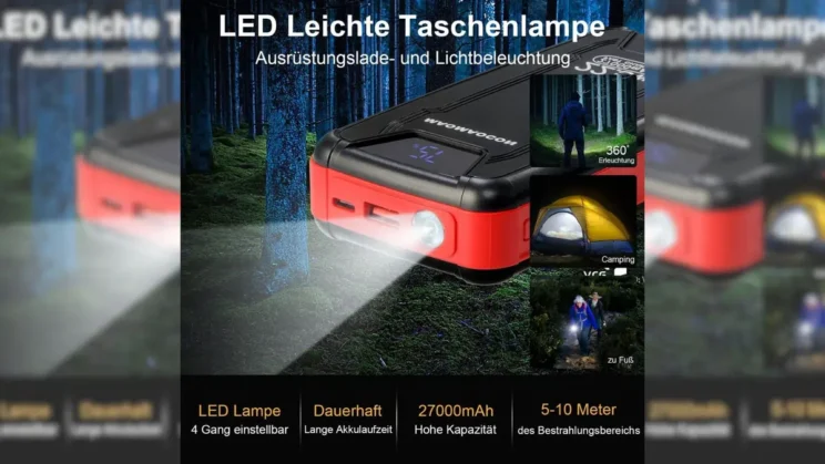 Power Bank de 27.000 mAh barata