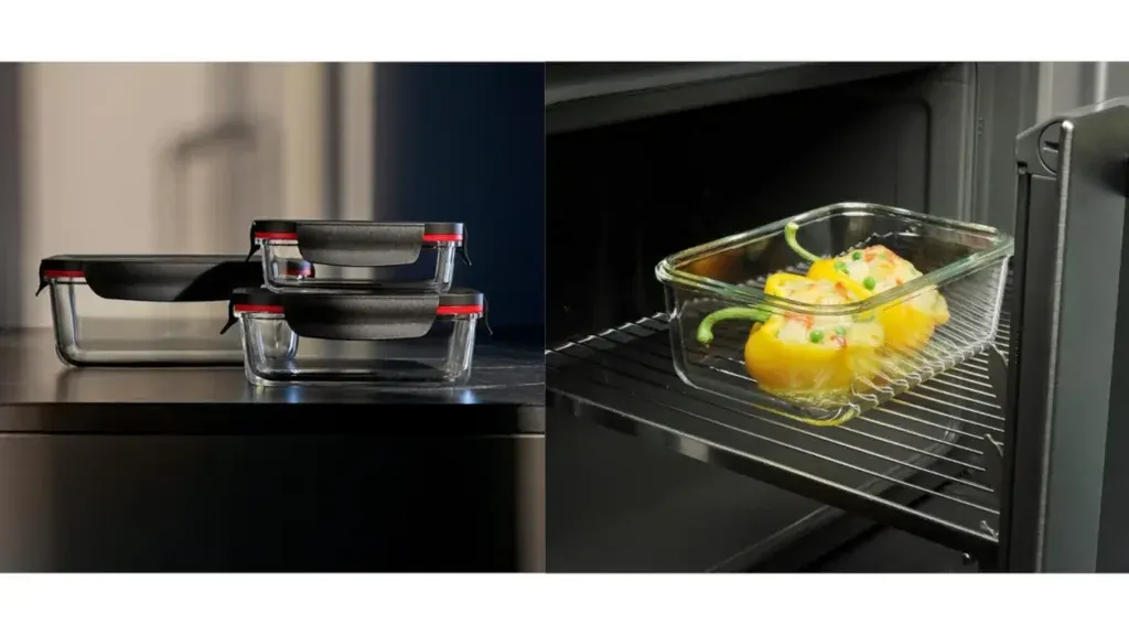 Silit Storio - Set de 3 Recipientes de Cristal Borosilicato para Almacenamiento de Comida, Juego de Herméticos de Vidrio. Apto para Lavavajillas, Microondas y Congelador