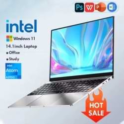 Computadora portátil ultrafina Windows 11 14,1 "12GB RAM 512GB 1TB SSD Intel A3950 Notebook Gamer 1920*1080 ordenador de estudio de oficina PC
