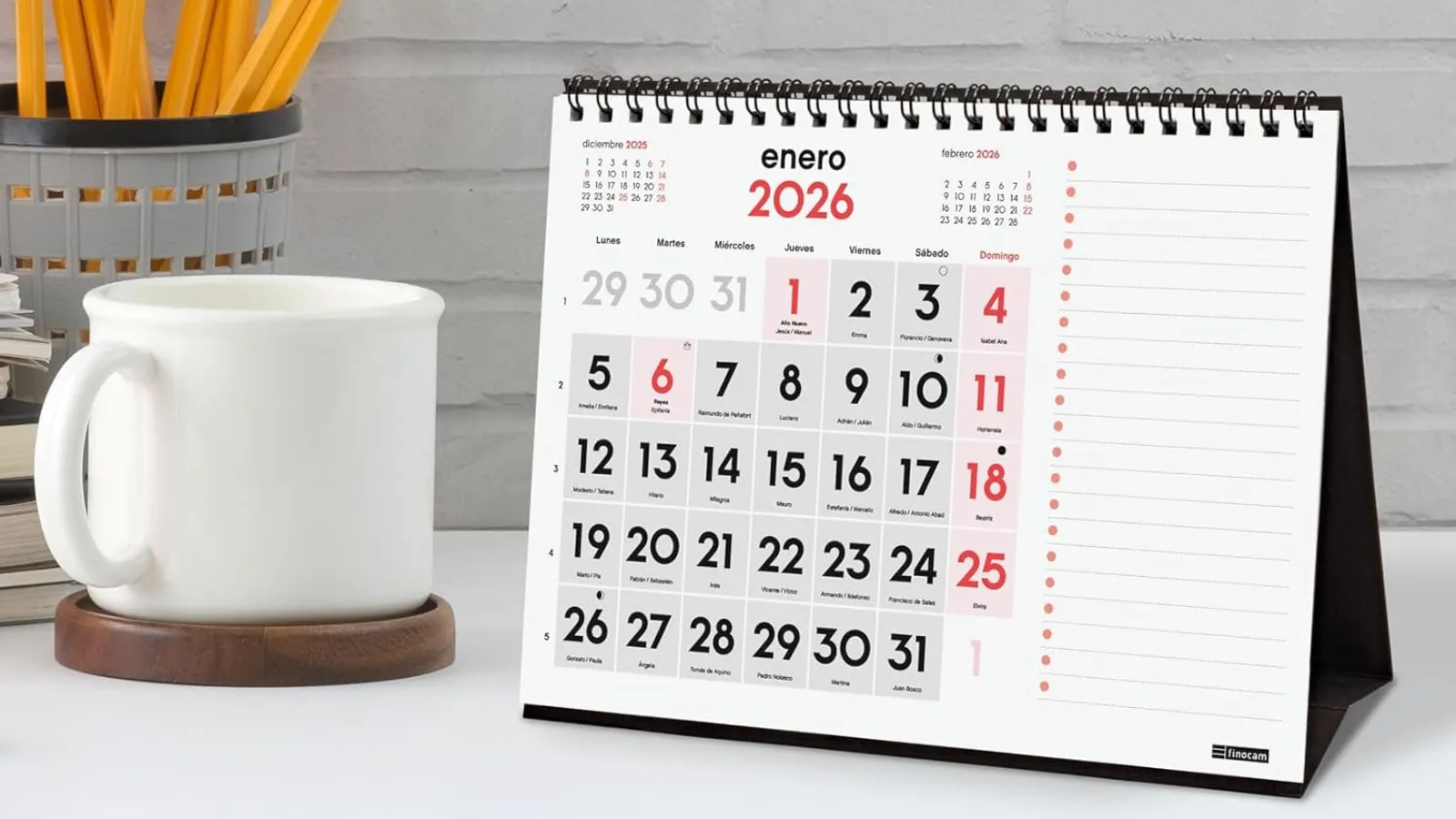 Calendario Finocam 2026