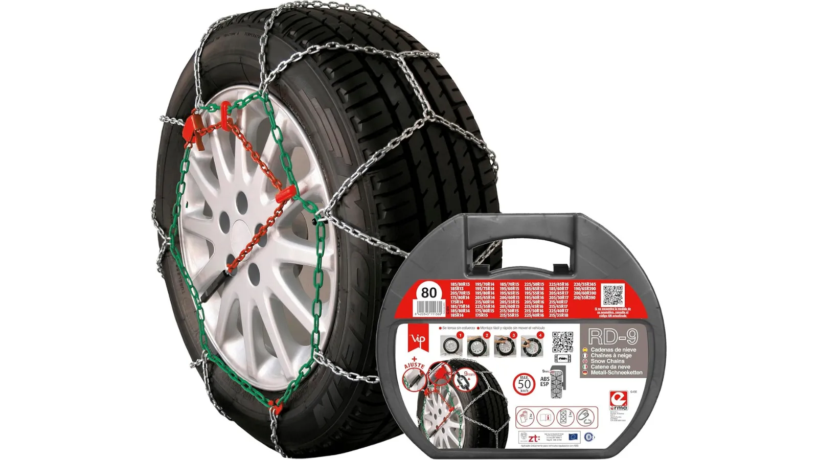 cadenas de nieve RD9